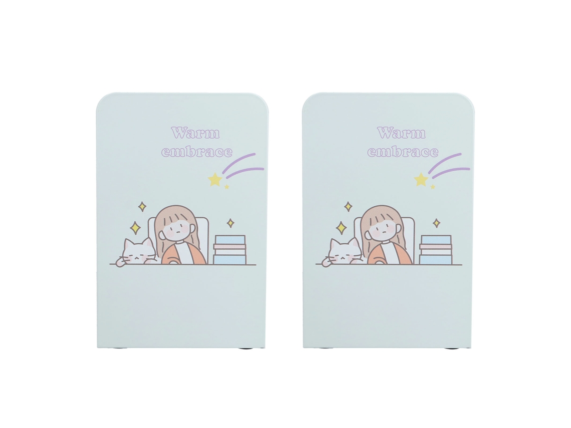 2 Piezas Reposamuñecas Antideslizantes De Metal Duraderos Y Fuertes, Apoyabooks Para Mesa De Oficina, Hogar Y Escuela