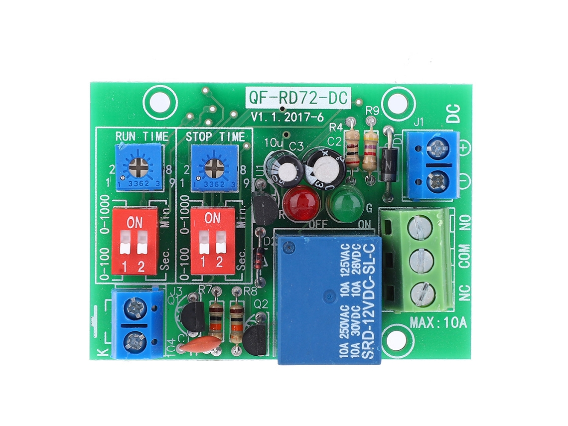 Módulo De Relé Rd72-dc-12v Ciclo Infinito On Off Interruptor Con Retardo De Disparo Bucle Infinito