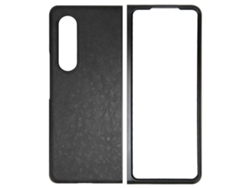 Capa De Couro Pu Para Galaxy Z Fold 3 Case Tela Dobrável Business Proteção Anti-risco Preto