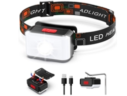 YEMAESRE Gy27 Faro LED portátil de 600 lúmenes con luz trasera roja negra