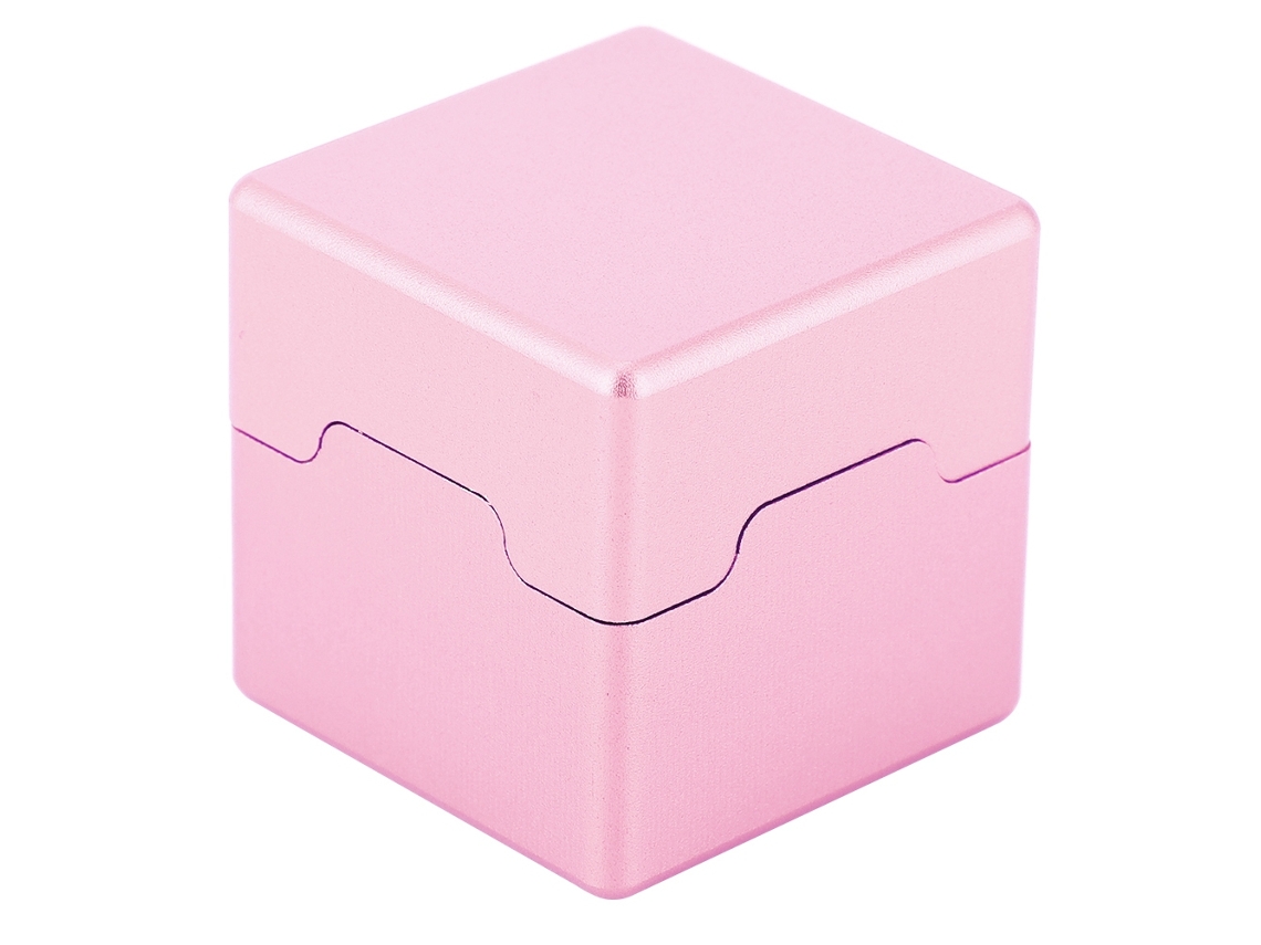 Kklv-portátil Mini Porta Tiza Para Pista De Billar Pool Snooker Cue Tip Chalk Holder De Aluminio (oro Rosa)