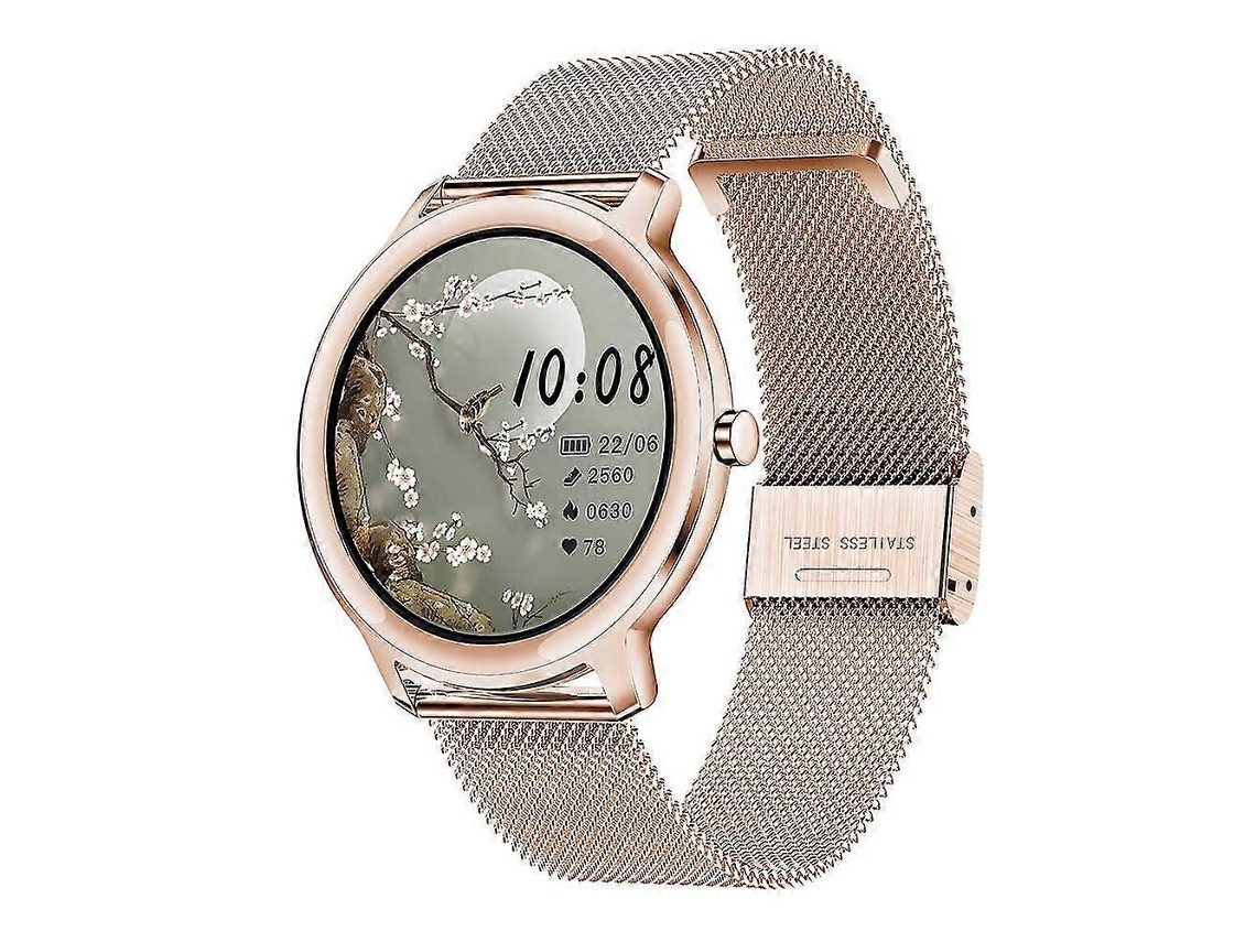 Reloj inteligente ultrafino para mujer con monitor de frecuencia cardíaca, compatible con Android e iOS. Tienda Jinyubo