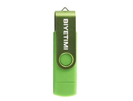 Pen USB SLOWMOOSE Alta Velocidad Personalizable Disco U para Smartphone (Verde - 128GB)