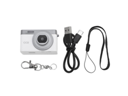 Câmera De Chaveiro 1080p 12mp Com Tela 0.96 Polegadas Carga Usb 64gb Portátil Para Campus