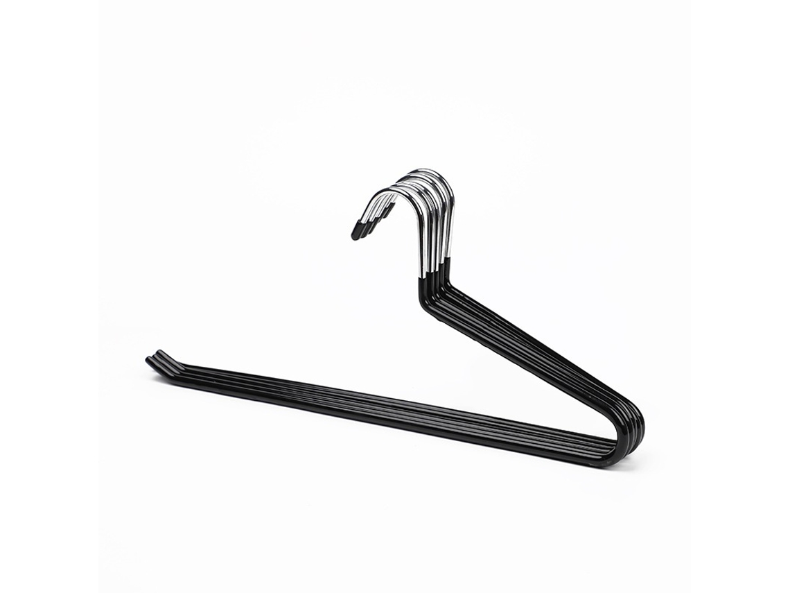 Juego de 10 perchas ligeras de hierro y plástico para ahorrar espacio, para uso diario, 39 cm
