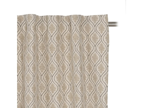 Cortina Beige Estampado 140 x 270 cm