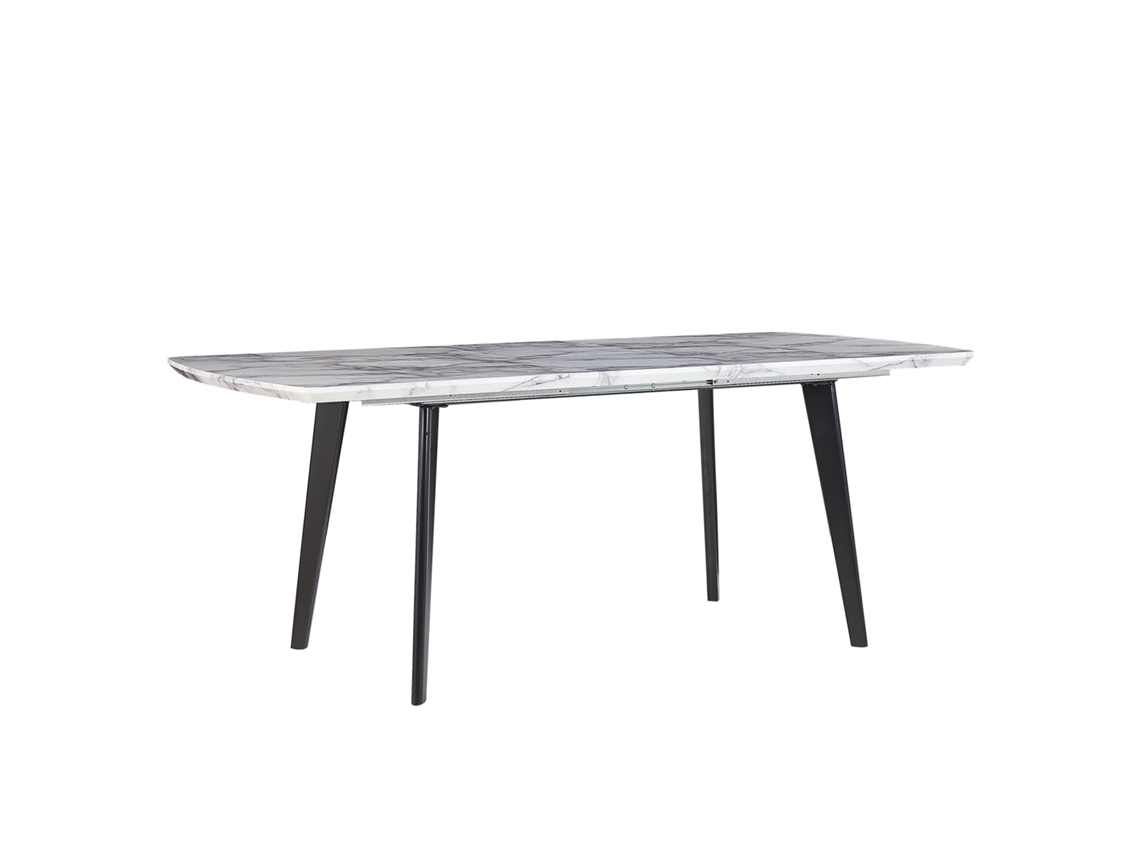 Mesa de comedor BELIANI Mosby de MDF Blanco 90x200x77