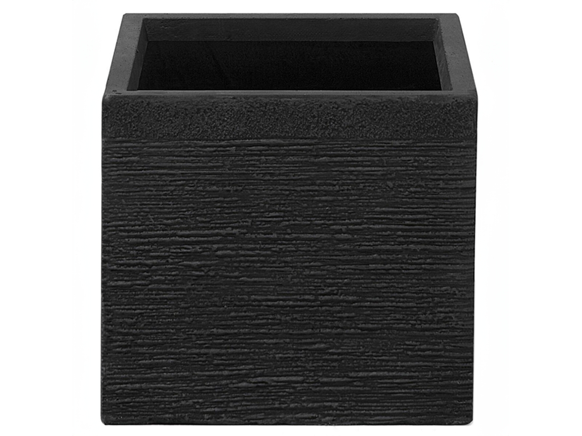 Vaso Beliani Paros De Óxido De Magnésio Preto 30x30x28
