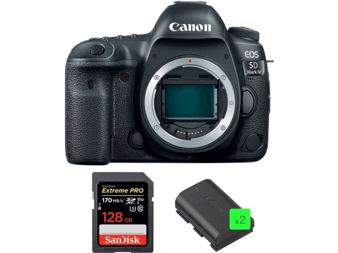 Kit Cámara Réflex CANON EOS 5D Mark IV+ 128GB + 2 LP-E6N