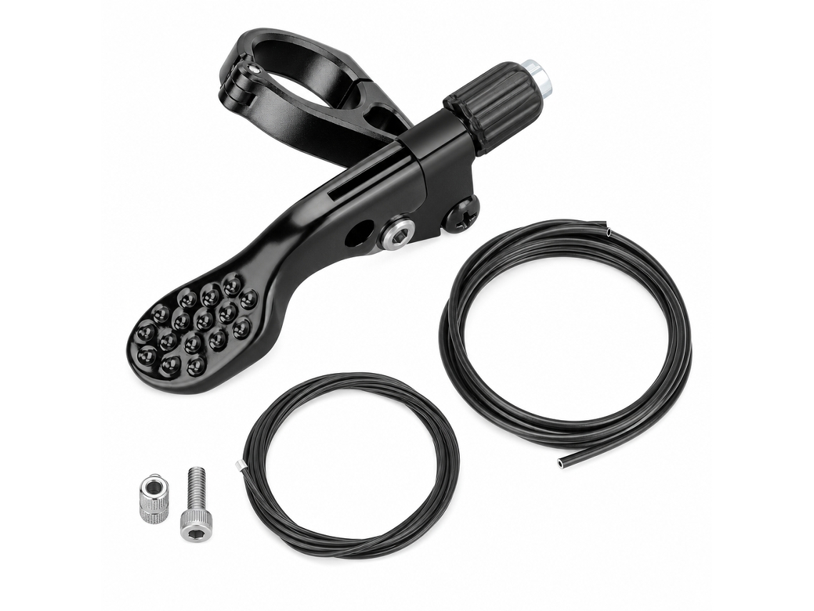 Mando Tija Telescópica Polski Aluminio Negro 22,2 Mm 1 Unidad Con Cable 1,7 M Y Funda 1,5 M Para Mtb Enduro