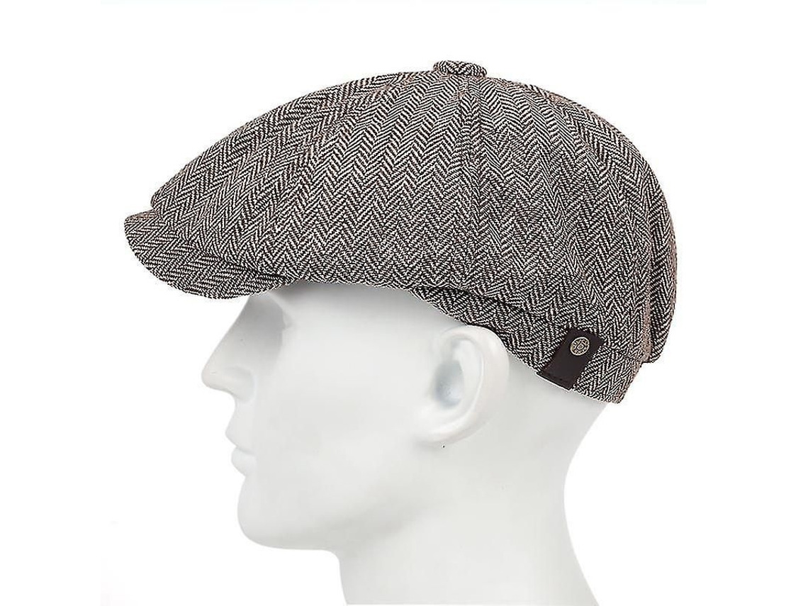 2026-gorro Beret De Cuadros Versátil Clásico Con Poco Elástico Moda Casual Para Hombres 1 Pieza