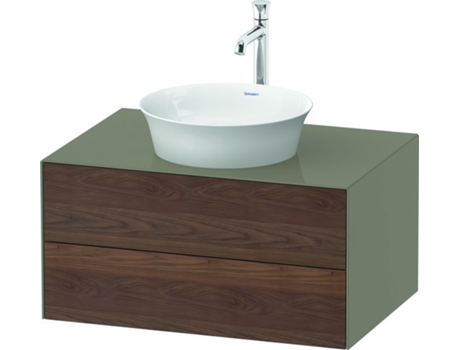 DURAVIT Tulip blanco, mueble de baño colgado en la pared, ancho 800 x fondo 550mm, con 2 cajones, con tecnología tip-on, WT49850