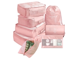 Organizador Cubos Empacar Maletas NEVEANCE Rosa (34x24x3cm)