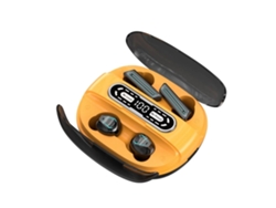 YEMAESRE Auriculares Inalámbricos Bluetooth Carga Pantalla Digital Naranja
