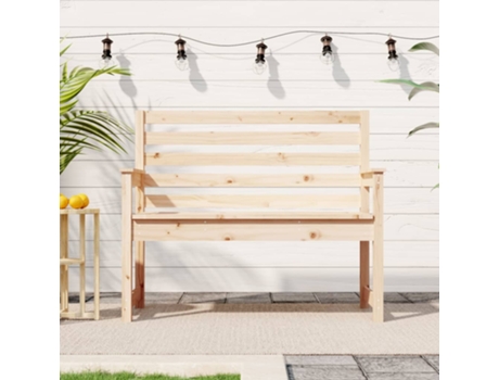Banco De Jardín VIDAXL Marrón Madera (109x48x91.5 cm)