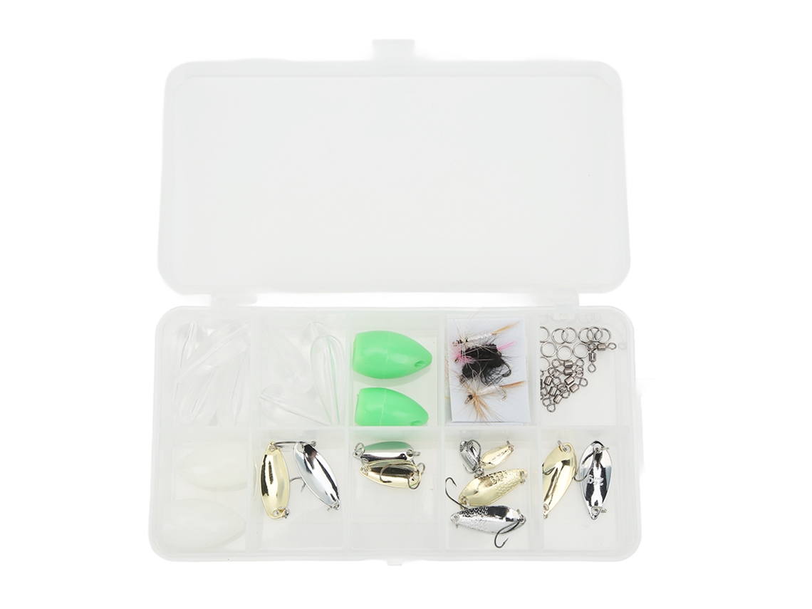 2026rebe-kit De Lures De Pesca Con Mosca Plástico Acero Inoxidable Secuencias Ganchos Asistidos Accesorios De Pesca