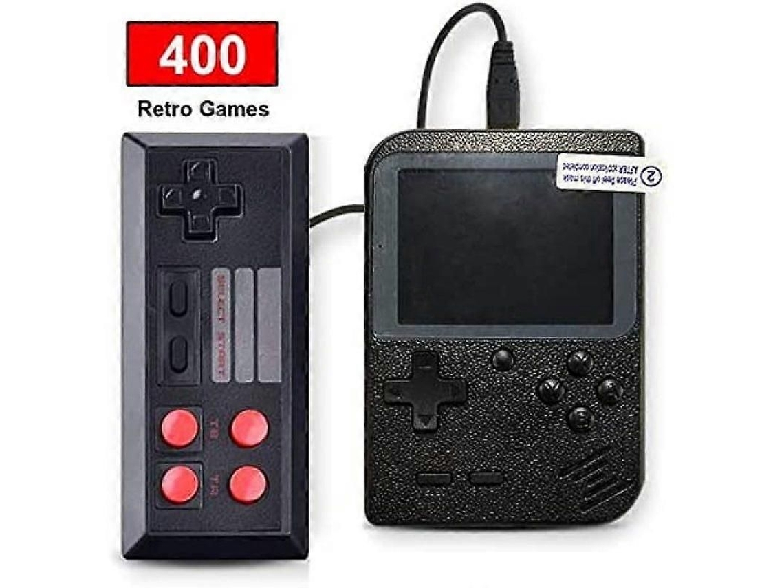 Consola portátil, 400 juegos clásicos, pantalla LCD de 3 pulgadas, sistema Gameboy FC, consola de videojuegos retro con soporte de conexión.