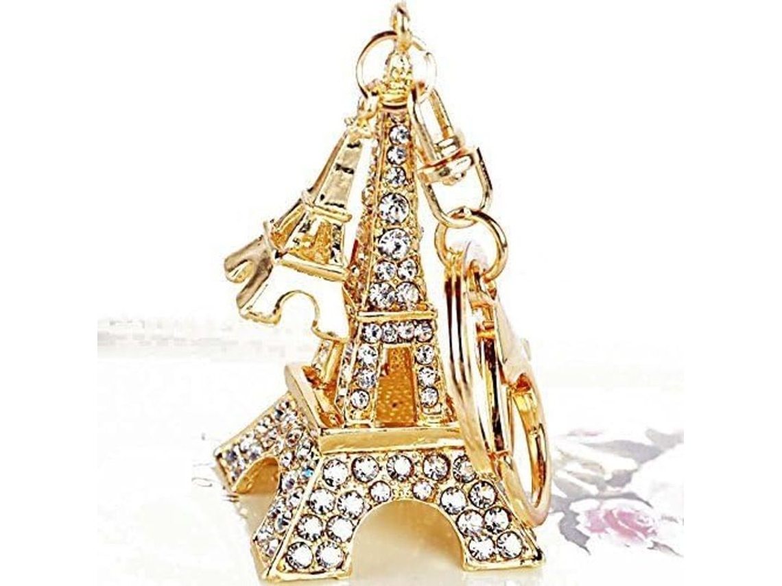 2026-llavero En Forma De Torre Eiffel Con Strass Y Cristal Para Regalo De Ocasión