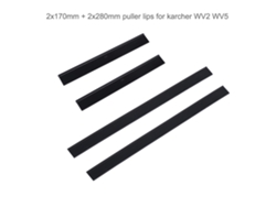 Rascador de limpieza de ventanas, tira de labios para Karcher Wv1, 250Mm, Wv2, Wv5, limpiaparabrisas de vidrio, 170/280Mm, 2 piezas