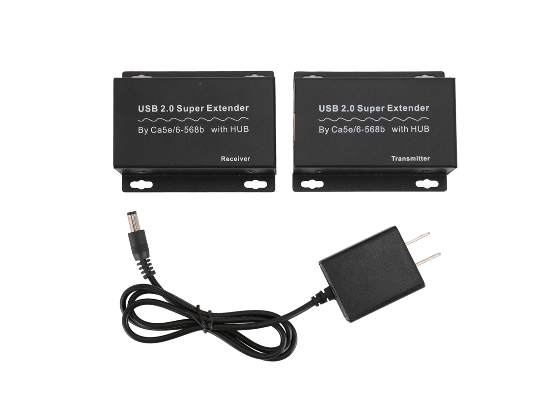 Extensor Usb Vía Ethernet Con 4 Puertos De Concentrador 480mbps Hasta 120m Cat5e/6 Plug And Play Ee. Uu.