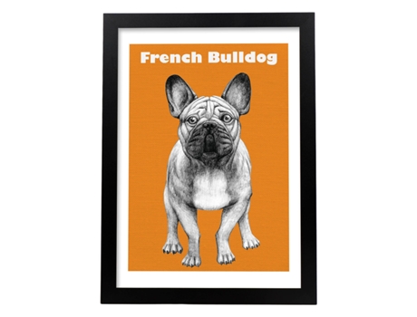 Póster NACNIC de Bulldog. Decorativa de Perros.