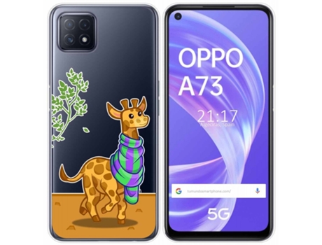 Carcasa Oppo A73 5G TUMUNDOSMARTPHONE Dibujos Transparente Multicolor
