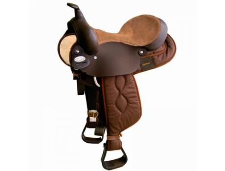 Silla de montar de cuero y cordura Brad Ren's Western 15
