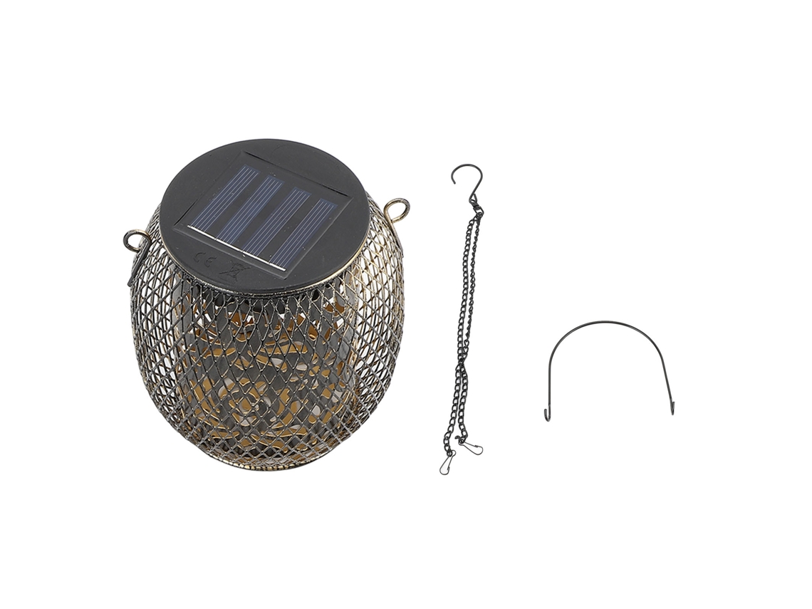 2026-lámpara Solar Colgante De Metal Con Diseño Hueco Impermeable Para Exterior: Patio, Jardín, Porche Y Decoración De Hogar