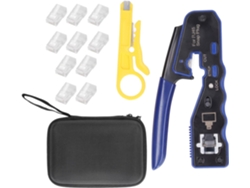 Pelacables, Herramienta Para Cortar, Engastar Y Pelar Cables De Red Con 10 Cristales.