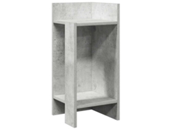 Maison Exclusive - Mesa Auxiliar Con Estante Gris Hormigón 25,5x27x60 Cm