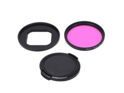 TRUYUETY Filtros de Lente para Cámara de Acción Junestar 52mm Filtro Morado para Buceo Accesorios para Hero 9 10