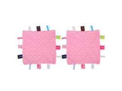 2 Mantas De Seguridad Suaves Para Bebé, Toalla Suave, Soporte De Felpa, Color Rosa.