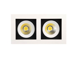 LED de doble luz blanca de 2x8w LED (Eq. 2x64w) 6400k Dim. 185x100 mm HOROZ ELECTRIC