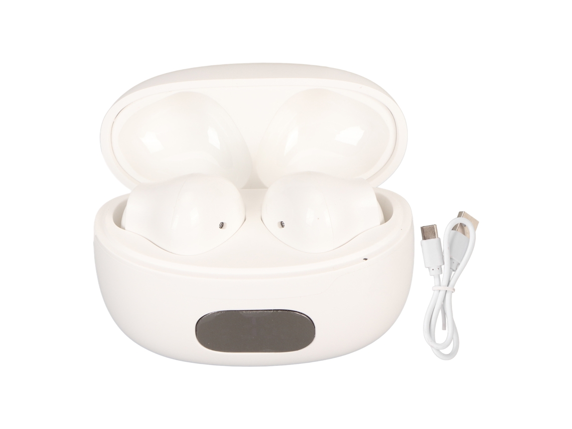 Fones De Ouvido Tradutor Bluetooth Redução De Ruído 74 Idiomas 70 Acentos Com Display Digital Branco