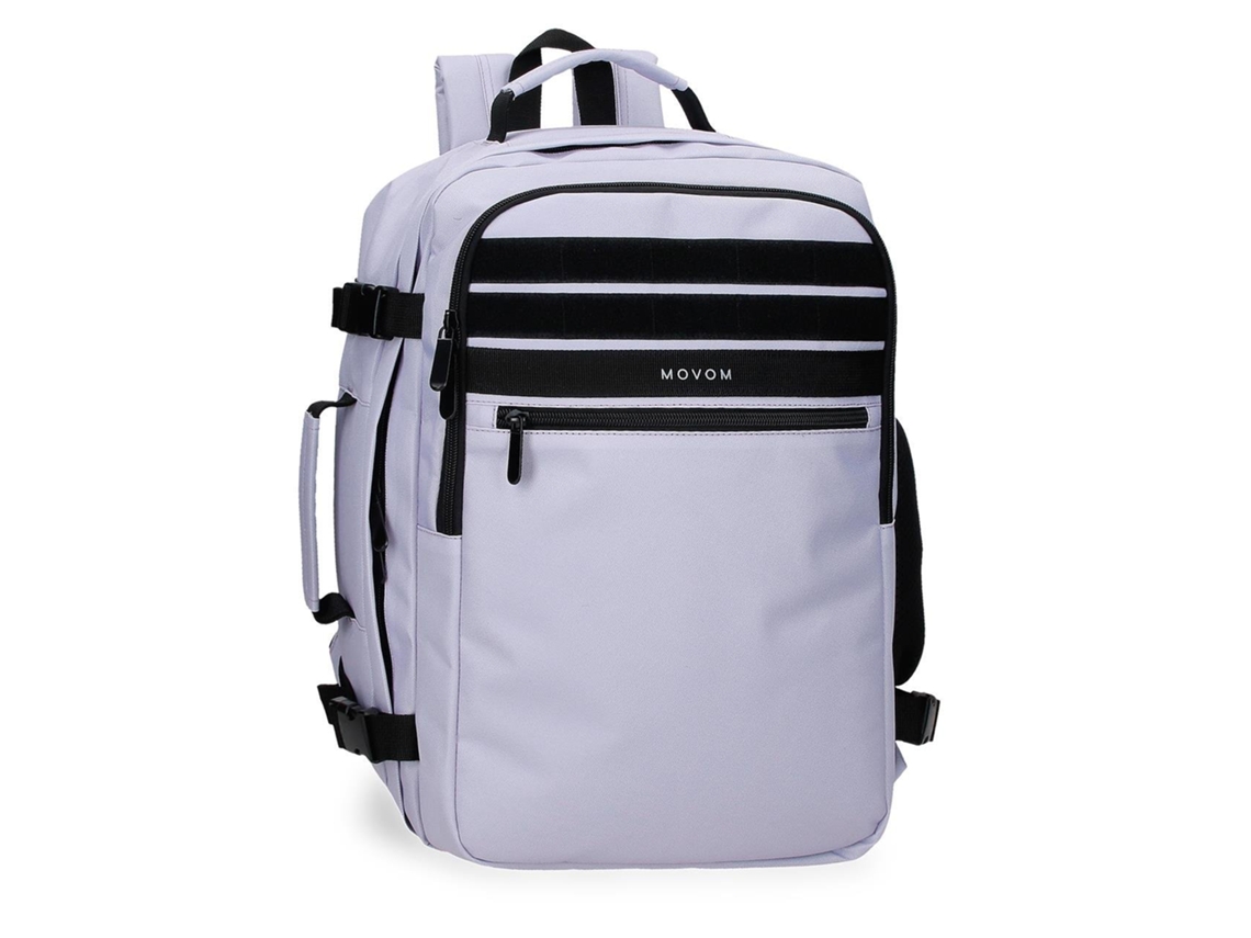 Mochila escolar de poliéster Foster color lila Movom