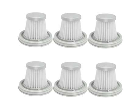6 peças de filtro hepa para aspirador de pó xiaomi mijia handy peças de filtro