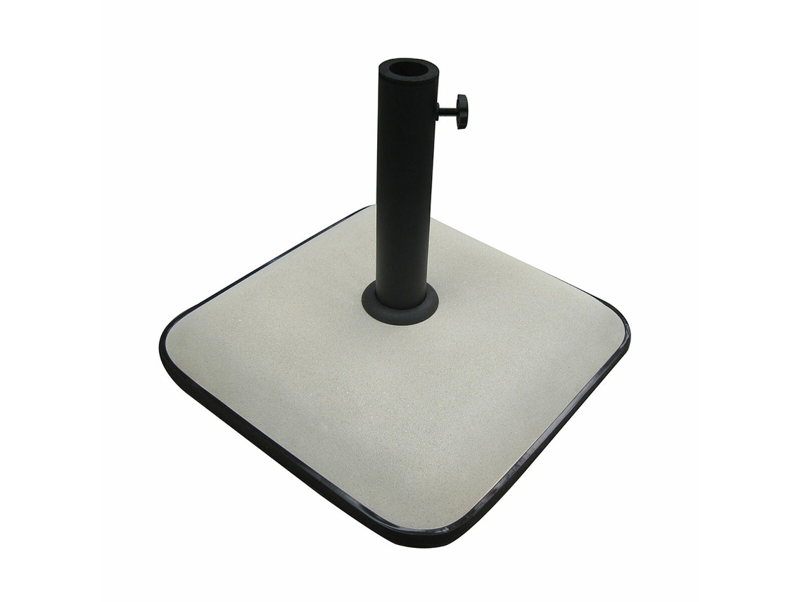 Base para sombrilla cuadrada Marbueno 45x45x7,3 cm 25 kg Blanco Jardín, Piscina, Terraza