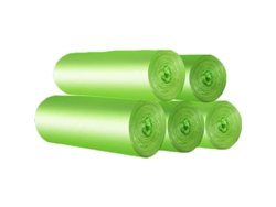 100 Bolsas De 30 Litros Para Residuos Orgánicos, Resistentes Al Desgarro, Compostables Y Biodegradables, Fabricadas Con Almidón De Maíz.