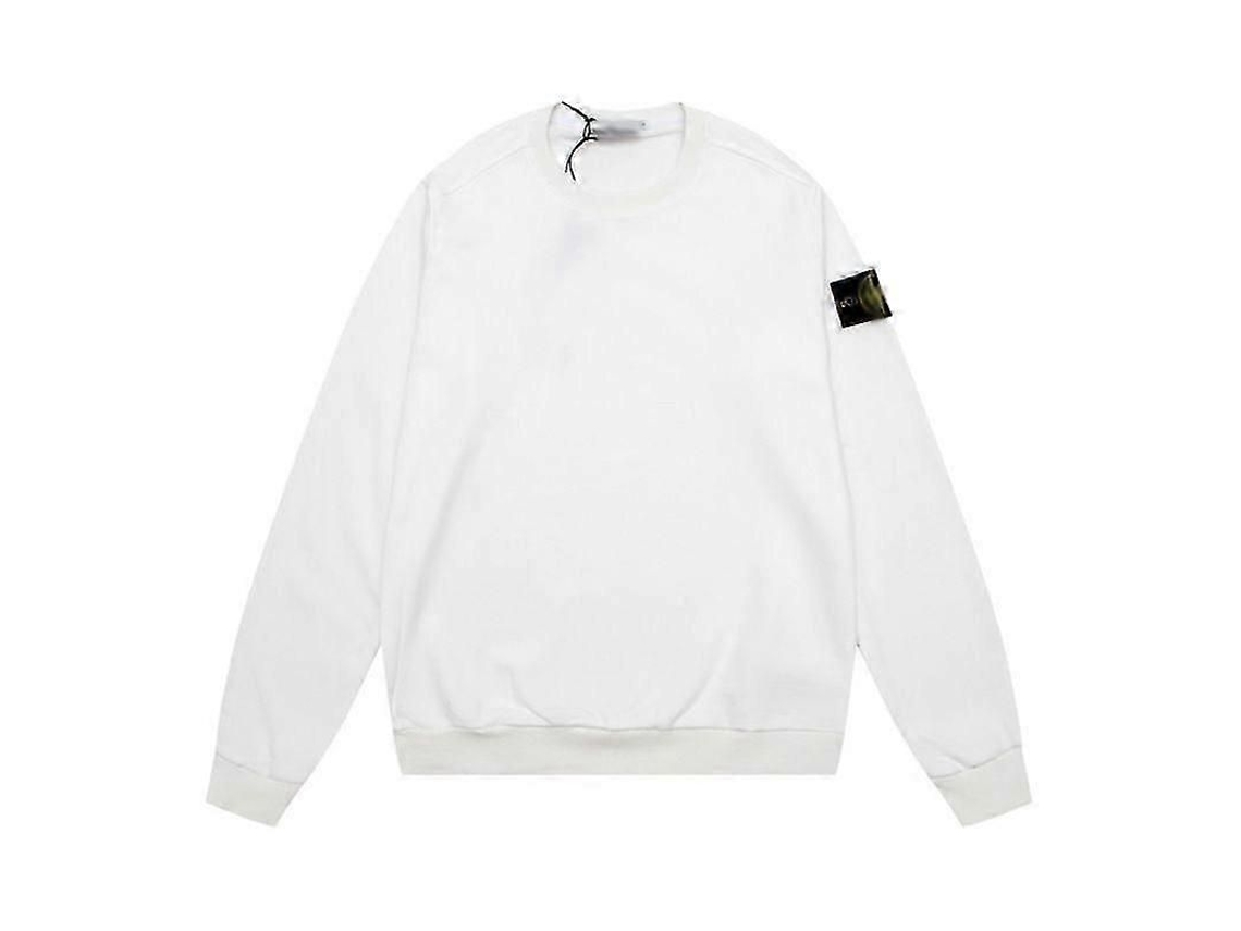 Suéter Unisex De Manga Larga Con Cuello Redondo, Color Liso, Para Parejas, Ropa Deportiva, Piedra Clásica