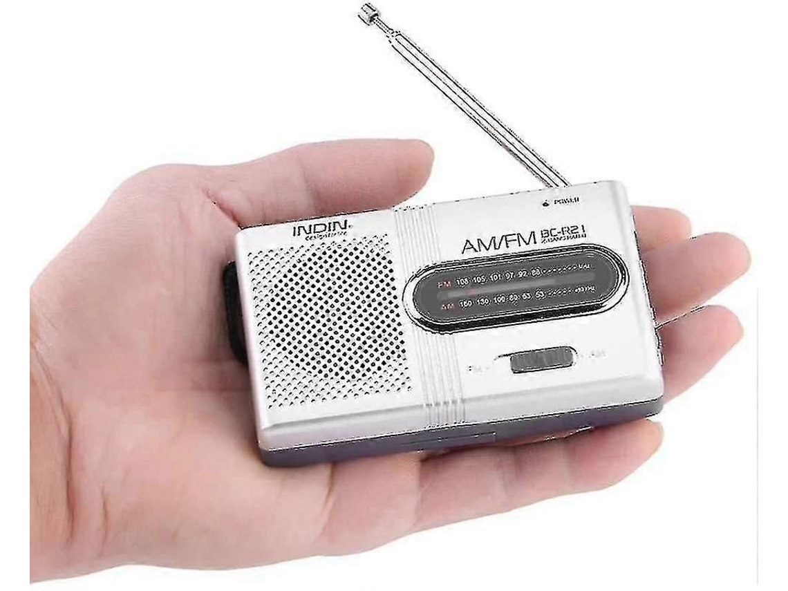Mini Rádio Portátil Am Fm Antena Telescópica Rádio De Bolso