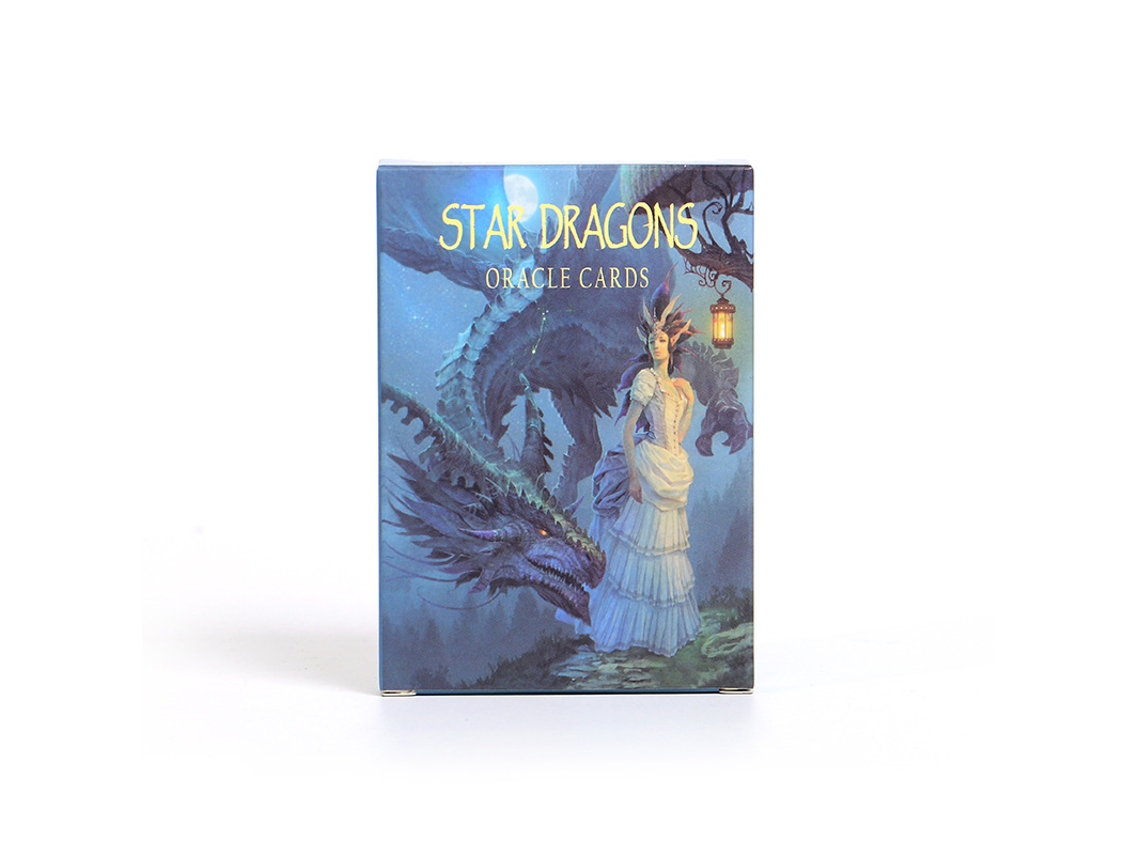 Cartas De Tarot En Inglés Del Dragón Estelar - Juego De Mesa Interactivo Del Dragón Estelar Azul