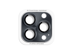 A Película Metálica Para Lentes É Adequada Paracapa Protetora Cinza Grafite Com Padrão De Cd Para Iphone 15 Pro/15 Pro Max
