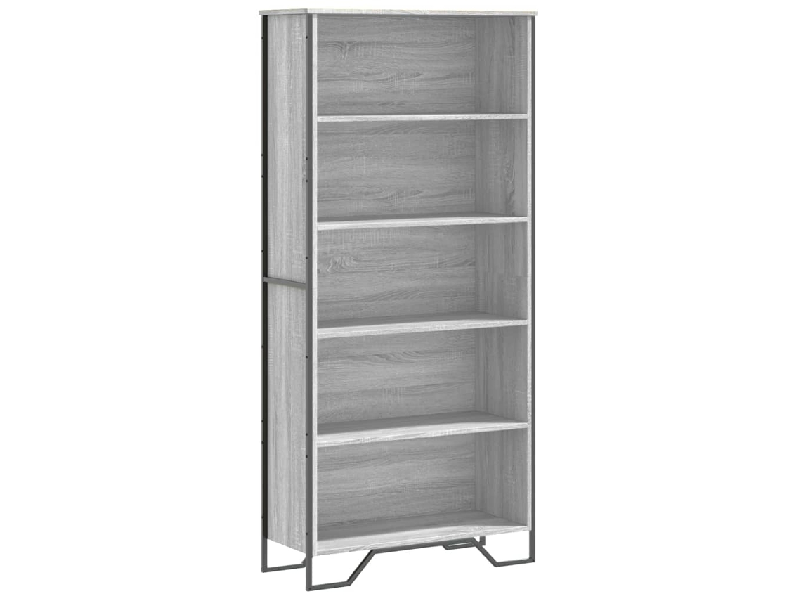 Estantería Sonoma MAISON EXCLUSIVE de madera gris 80x31x169 cm