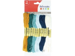 12 Hilos de Algodón ARTEMIO  (Multicolor  x 8 M - Miel)