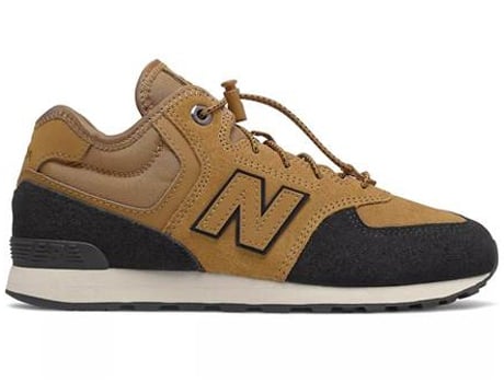 Zapatillas Deportivas NEW BALANCE 574 Para Niños (Negro, Miel - Material Sintético -40)