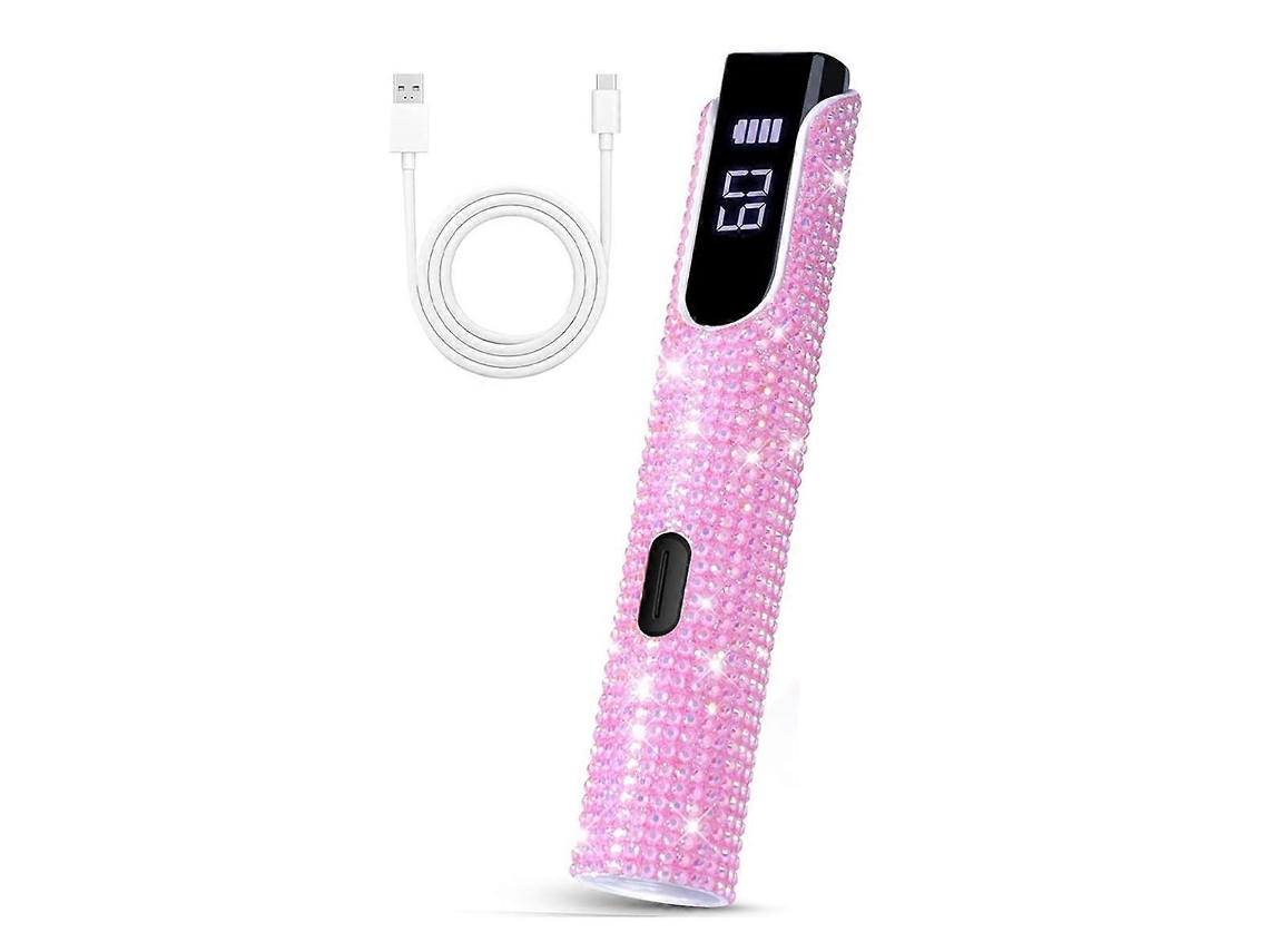 Lámpara UV portátil para uñas de gel, minilámpara UV Pink Diamond, inalámbrica, recargable Ly Ebike