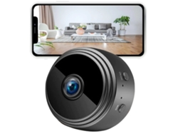 Cámara de Seguridad Sin Cables 1080P Wifi Vigilancia Doméstica con Aplicación Remota para Oficina en Casa Coche Bebé Mascota Gato Perro Negro YIZHOOD