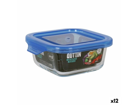 Fiambrera QUTTIN Azul 12x12x5,3 cm (12 Unidades)