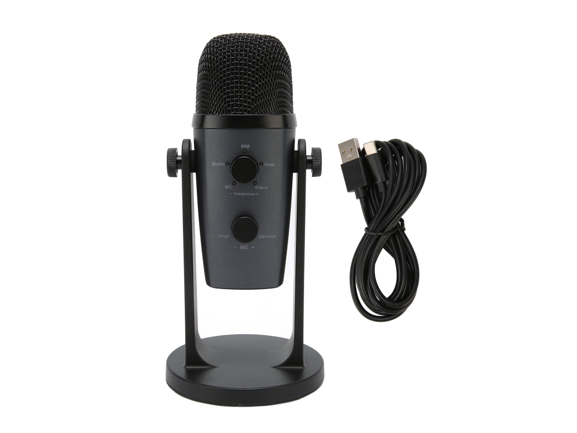 Micrófono De Condensador Usb Profesional Con Reducción De Ruido Dsp Para Pc, Streaming Y Videojuegos.