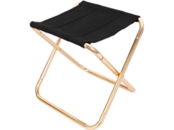 Taburete plegable de tela, aluminio y con patas retráctiles de Besportble, ligero para acampar | Sin marca